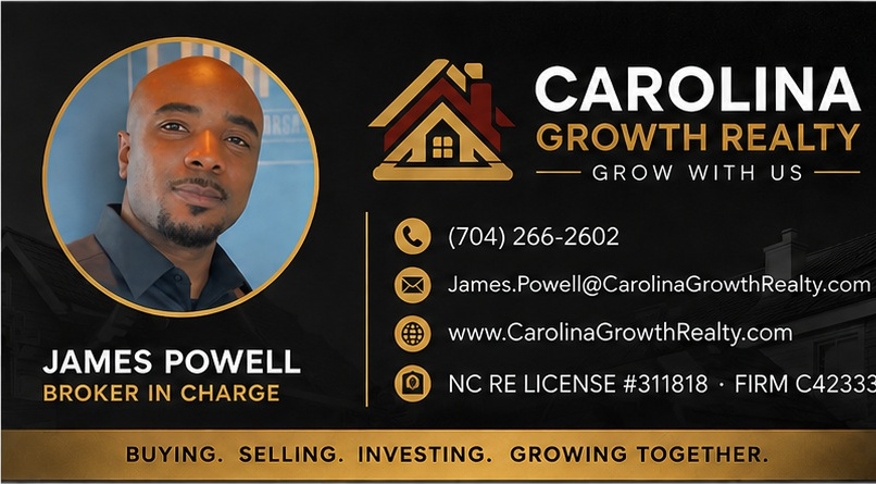 Carolina Growth Realty front business card